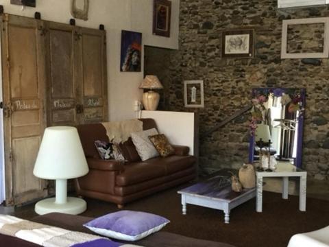 Bed and Breakfast Loft Atypique Villeneuve-de-Riviere Екстер'єр фото